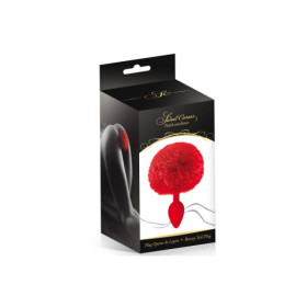 Plug anal pompon rouge 